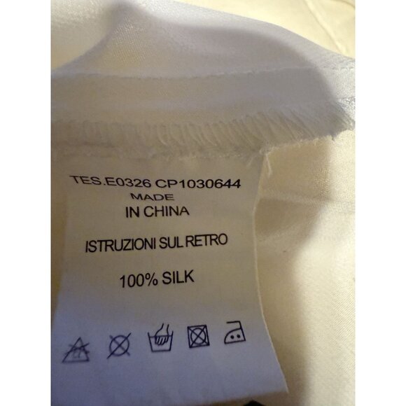 Italian Silk Skirt Lined Beaded Silk Covered Buttons Venice Chic Whimsical Fairy - Picture 7 of 10